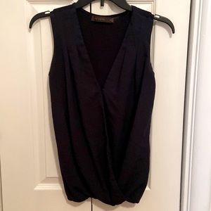 Limited faux wrap Navy tank